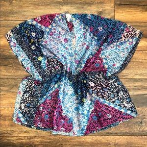 NWOT 14th & Union Floral Mix Print Kimono OS